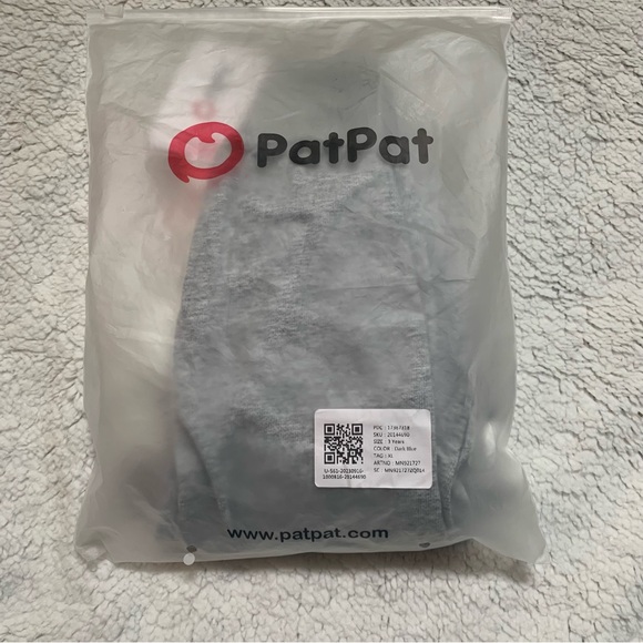 Pat Pat 2-piece Toddler Boy Stripe Polo shirt and Grey Pants Set | 3Y | NEW!! - Picture 12 of 12